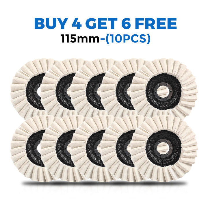 ⚙️ KJØP 1 FÅ 1 GRATIS! 🔥 Poleringsskive i ullfilt med klaff – Høy ytelse, finpolering &amp;  Langvarig bruk ✨