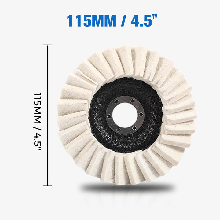 ⚙️ KJØP 1 FÅ 1 GRATIS! 🔥 Poleringsskive i ullfilt med klaff – Høy ytelse, finpolering &amp;  Langvarig bruk ✨
