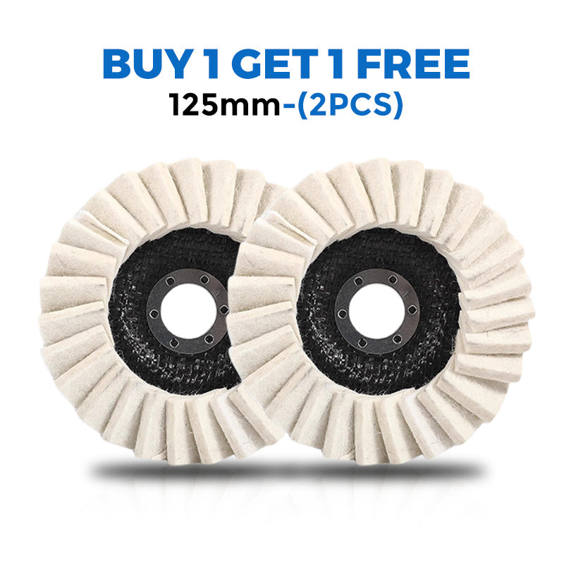 ⚙️ KJØP 1 FÅ 1 GRATIS! 🔥 Poleringsskive i ullfilt med klaff – Høy ytelse, finpolering &amp;  Langvarig bruk ✨