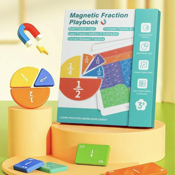 🧮 JETZT 50% RABATT! 📚 Magnetisches Bruchrechen-Demonstrationsbuch – Praktisches Lernen, visuelles Lehrmittel &amp;  Wiederverwendbar ✨