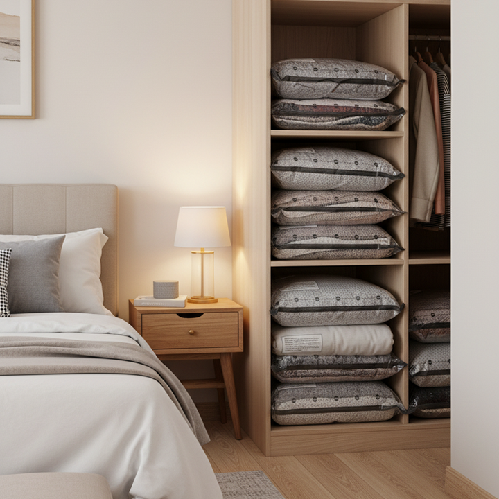 🥳2026 HOT SALE🥳💞50K+ SOLD!👵🧳 50% OFF! Cordless Vacuum Storage Set – 15 bags, 140L/min pump. Shrinks clothes, saves space. Waterproof &amp; reusable. Holiday essential. 🎒⚡