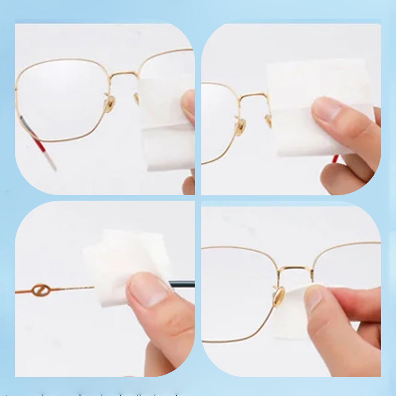 Toallitas limpiadoras antivaho para lentes de gafas