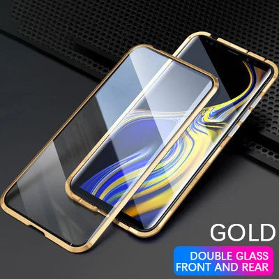 High Definition Magnetisch Gehard Glas Dubbelzijdig Telefoongeval voor Samsung
