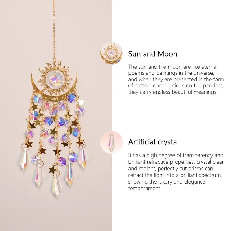 🔥Big Sale-50% Off🌈Crystal Sun Catcher, lndoor Outdoor Decor for Window Bedroom Courtyard Garden☪️