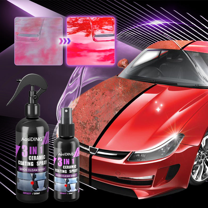 Spray de revêtement céramique automobile 3 en 1