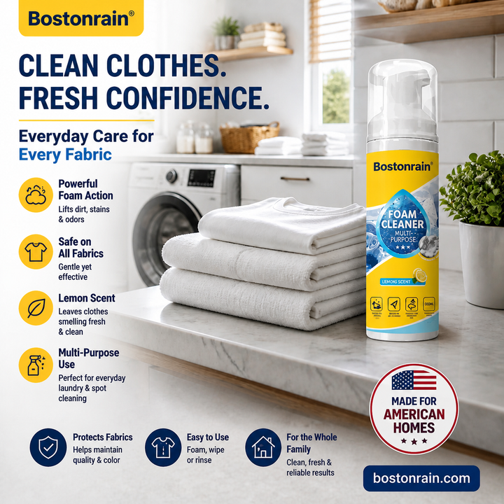 🧼 50% OFF NOW!🔥 Multi-Purpose Foam Cleaner – Powerful Grease &amp; Stain Remover – Leather &amp; Chrome Safe – Home Cleaning Essential Kit 🧽