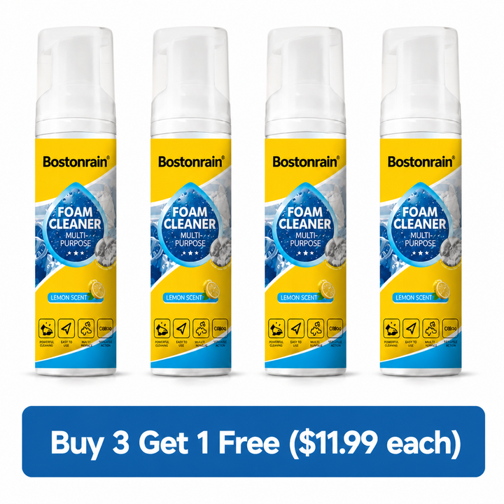 🧼 50% OFF NOW!🔥 Multi-Purpose Foam Cleaner – Powerful Grease &amp; Stain Remover – Leather &amp; Chrome Safe – Home Cleaning Essential Kit 🧽