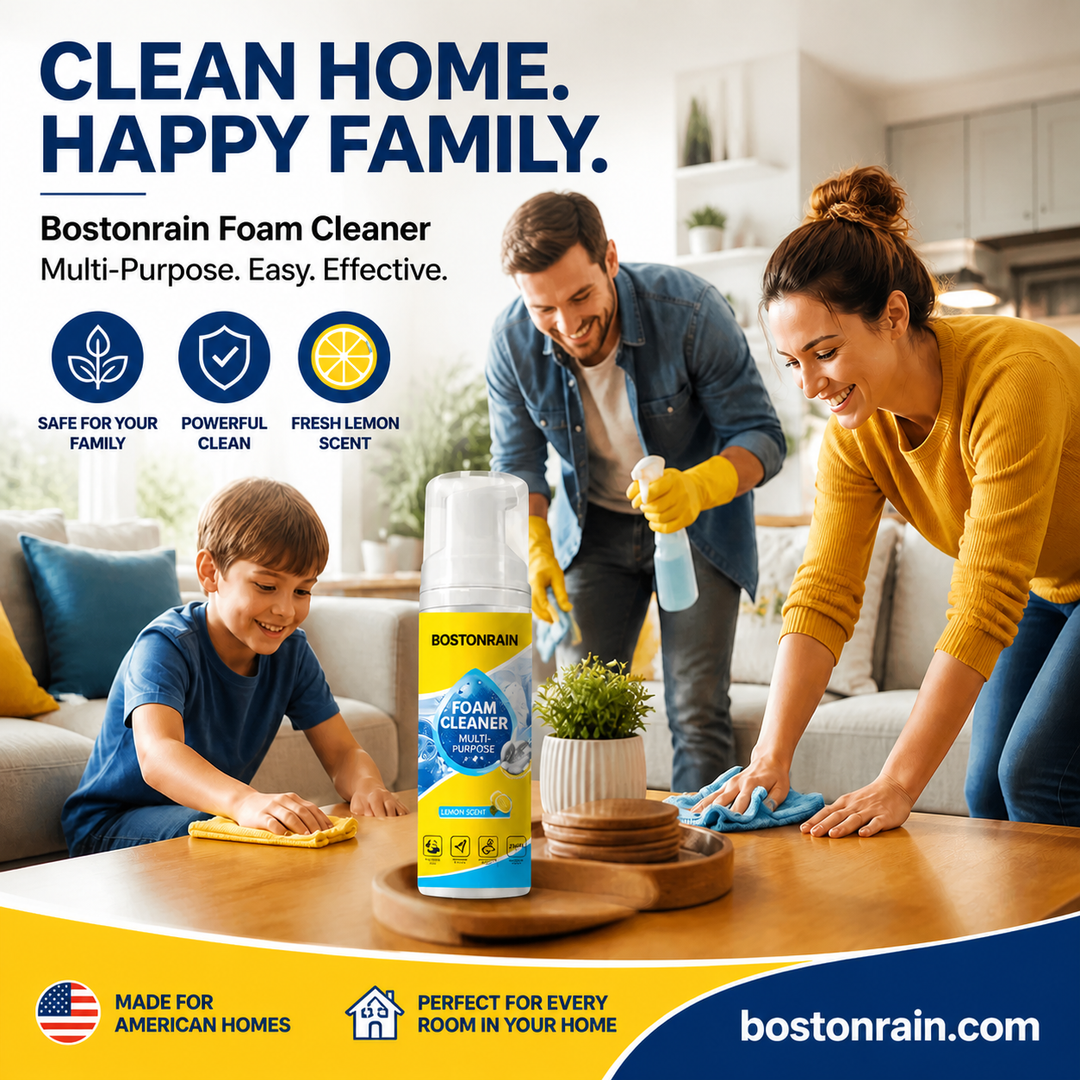 🧼 50% OFF NOW!🔥 Multi-Purpose Foam Cleaner – Powerful Grease &amp; Stain Remover – Leather &amp; Chrome Safe – Home Cleaning Essential Kit 🧽
