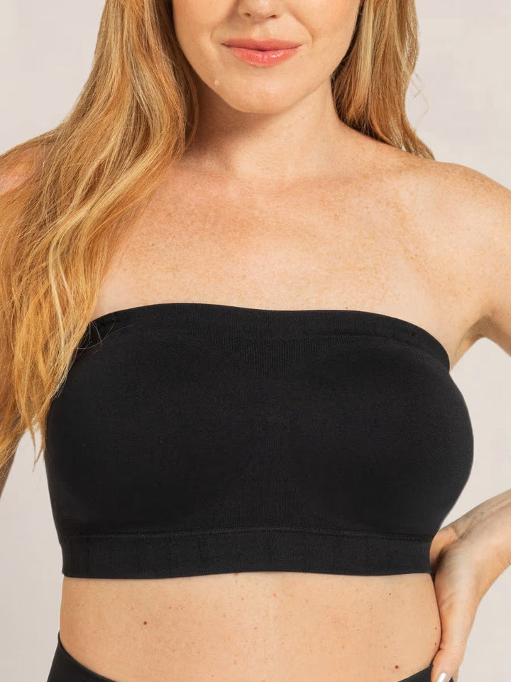 Shapermint Truekind Convertible Strapless Bandeau Bra with Wireless Comfort, Anti-Slip Grip &amp; Removable Straps