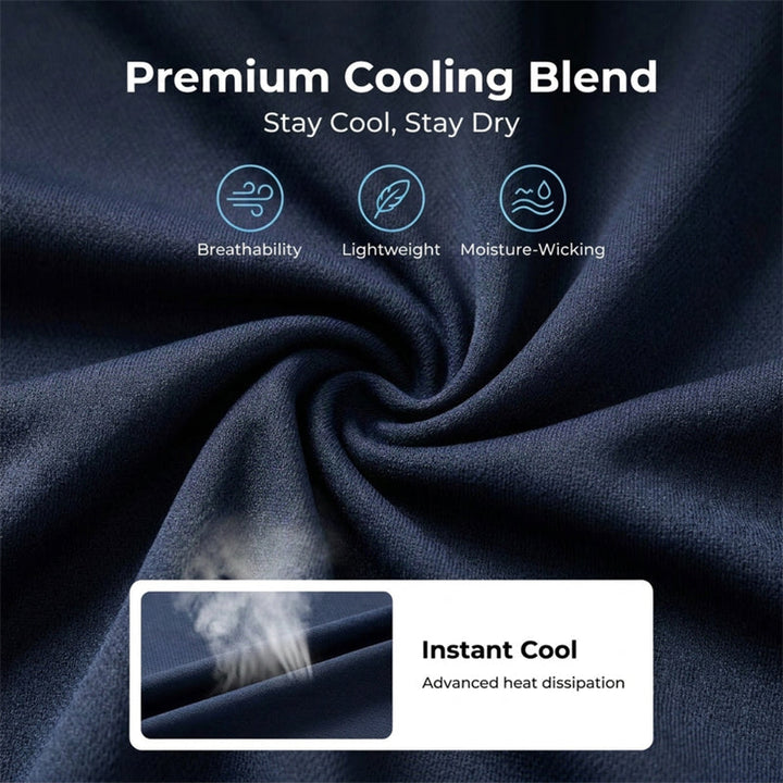 Ice Feel Quick-Dry Athletic Pants – Cooling Fabric, Loose Fit &amp; Moisture-Wicking (M–4XL) 🌿👖