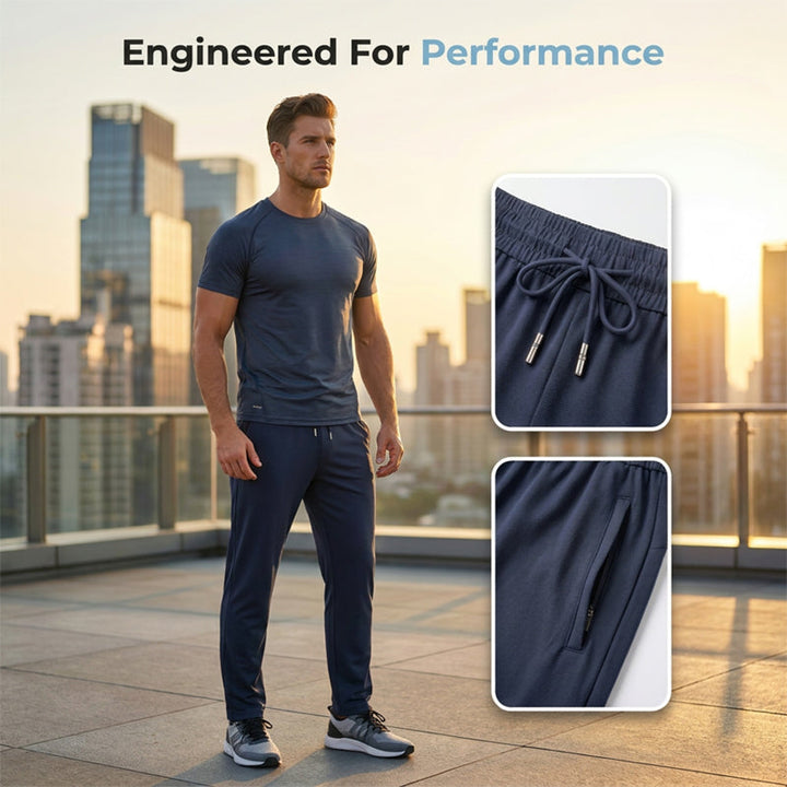 Ice Feel Quick-Dry Athletic Pants – Cooling Fabric, Loose Fit &amp; Moisture-Wicking (M–4XL) 🌿👖