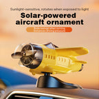 🎁2025 Limited Time Sale - 50% OFF🔥Solar powered airplane shaped car ornaments