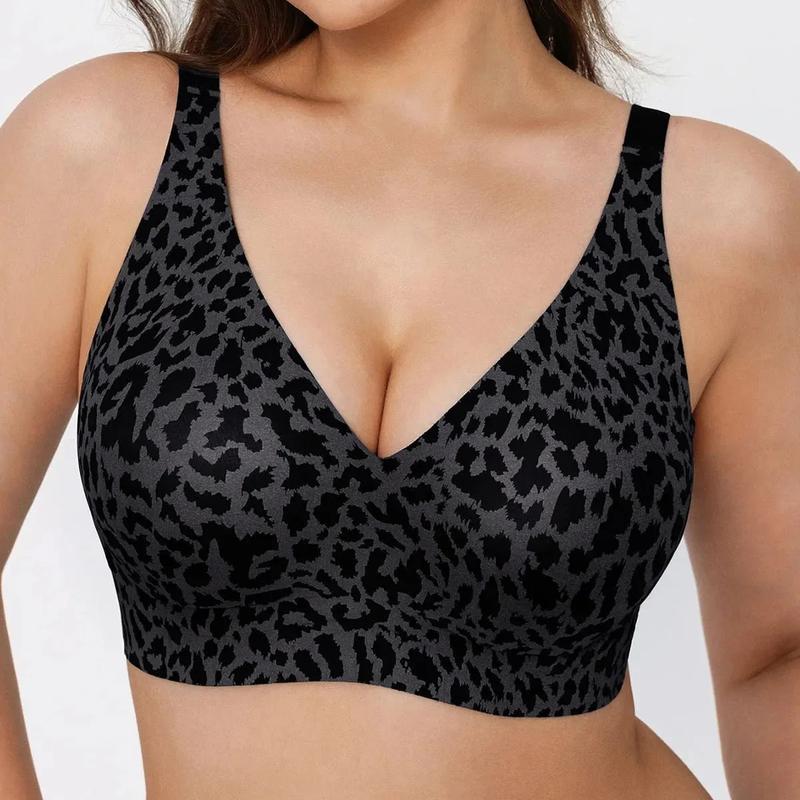 💗LAST DAY PROMOTION - 50%OFF💗Stylish Leopard Pattern Breathable Everyday Bra