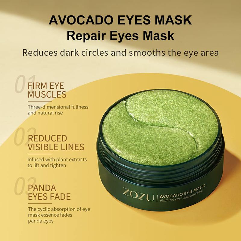 Avocado Eye Mask for Soothing and Relaxing Eye Care -Best Gift for Skincare Routine Comfort
