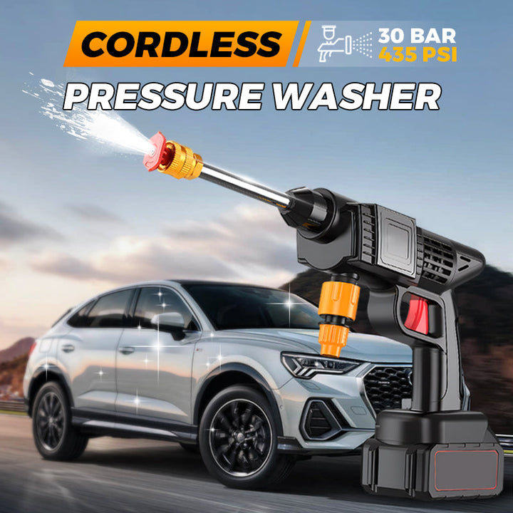 💦 50% OFF INSTANT! 🔥 2025 Cordless Portable Pressure Water Blaster - Multi-Function Cleaning for Cars/Patios/Bikes, Rechargeable &amp; High-Power 🚗✨