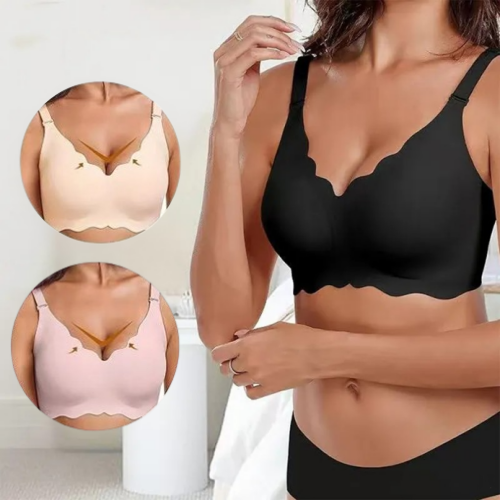 Deep V Plunge Push-up Wirefree Sømløs BH