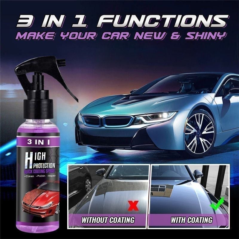 🔥Last Day 50% OFF🔥3 in 1 High Protection Quick Car Coating Spray