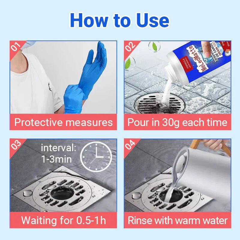 🌊HOT SALE Buy 3 Free 2🔥Powerful Pipe Dredging Agent - Unblock Drains Fast!