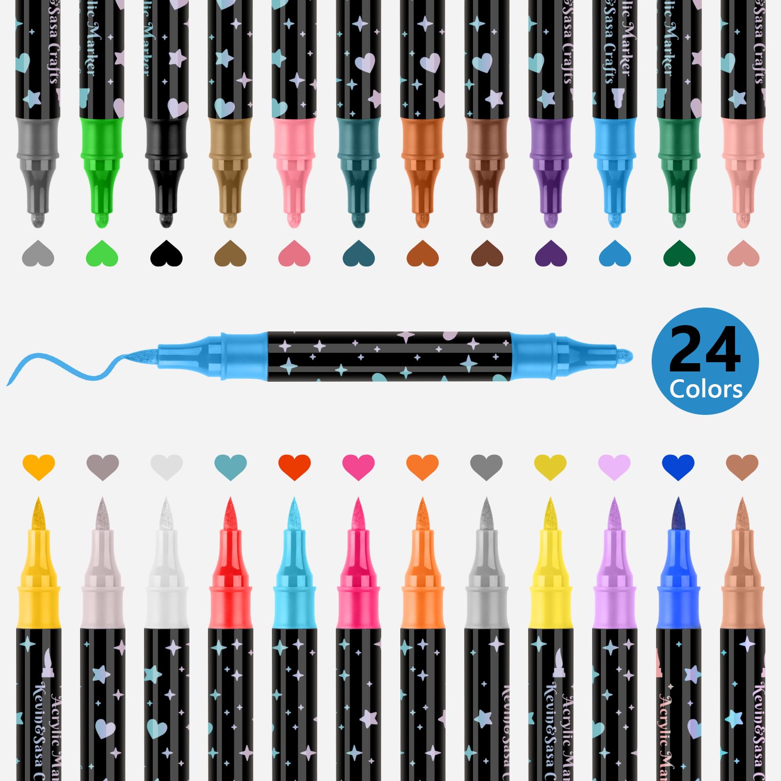 🎅Christmas Gift Idea 50% Off✨🌈Dual-Tip Glitter Marker Pen