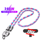 ⏰Last Day Special Price⚡C to C 240W Charging Cable with Wearable Bracelet Design