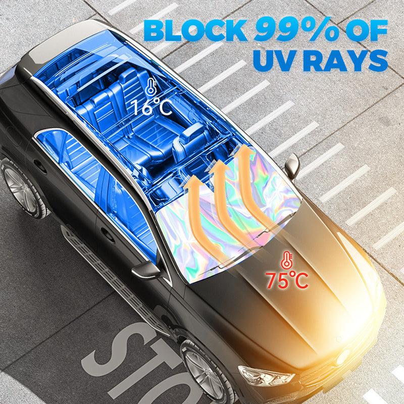 🌞 Summer Hot Sale 50% OFF 🌈Laser Car Windshield Sunshade