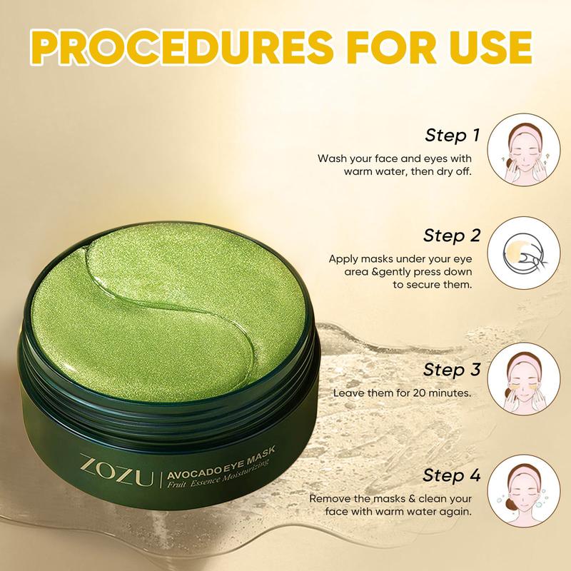 Avocado Eye Mask for Soothing and Relaxing Eye Care -Best Gift for Skincare Routine Comfort