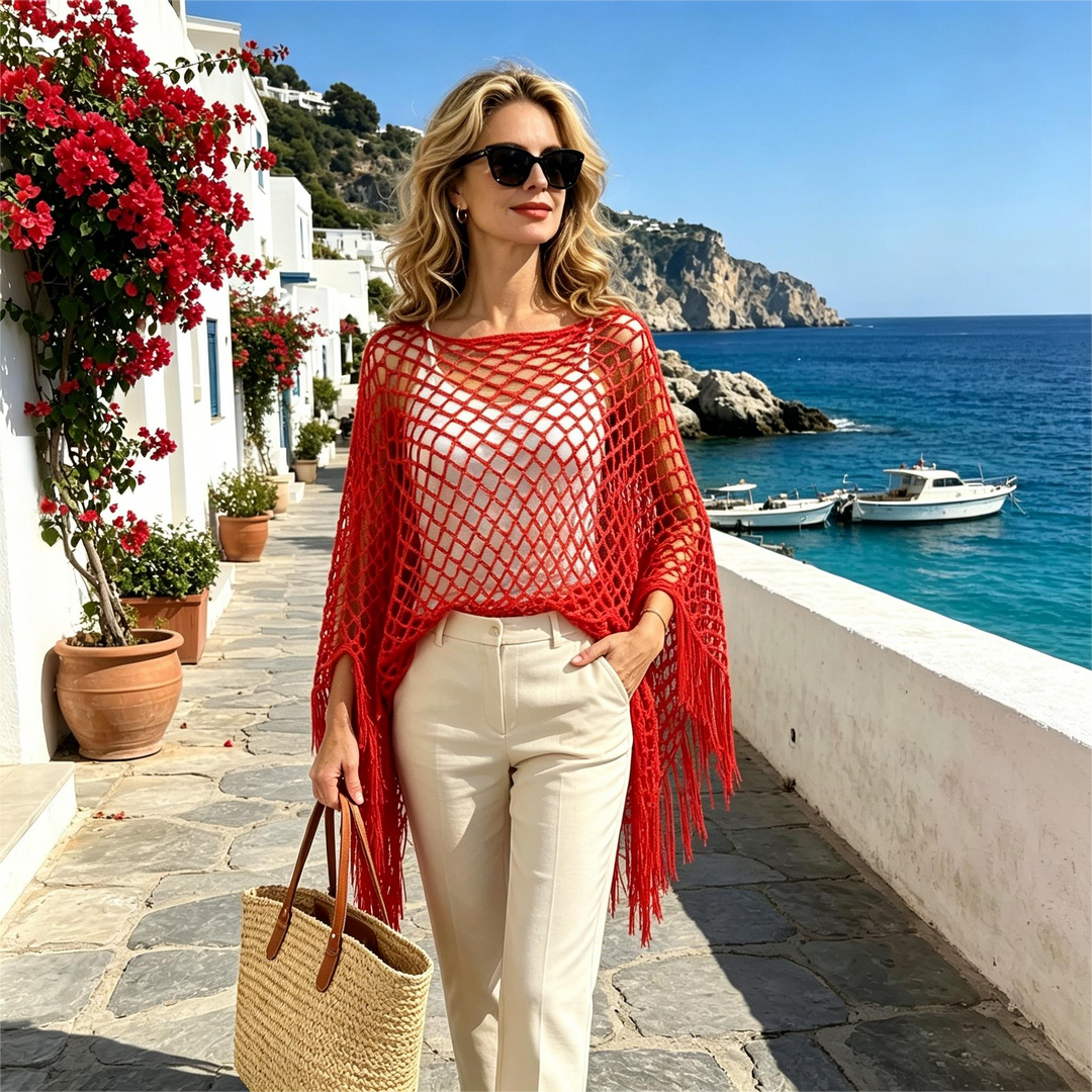 Summer Metallic Crochet Cover-Up – Lightweight, Flowy &amp; Effortlessly Stylish summer outfit