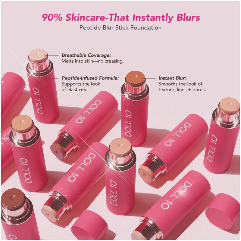 Peptide Blur Stick Foundation met penseel