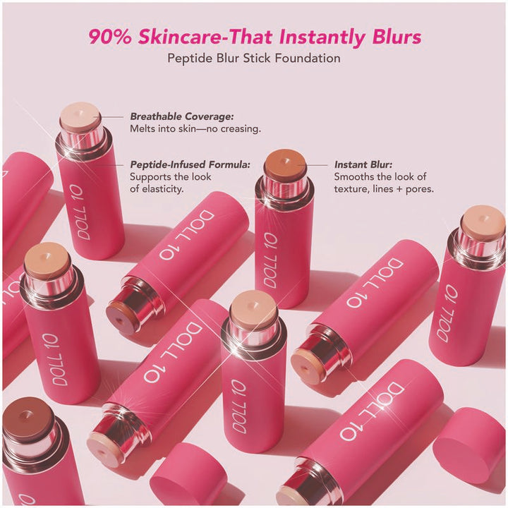 Peptide Blur Stick Foundation met penseel