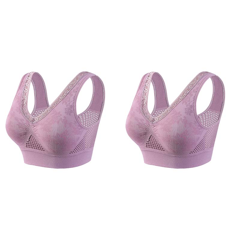 💗SISTE DAG - KJØP 1 FÅ 1 GRATIS💐 Kjøp én, få én gratis 🎁  Komfortabel løfte-BH i ren bomull uten knapper