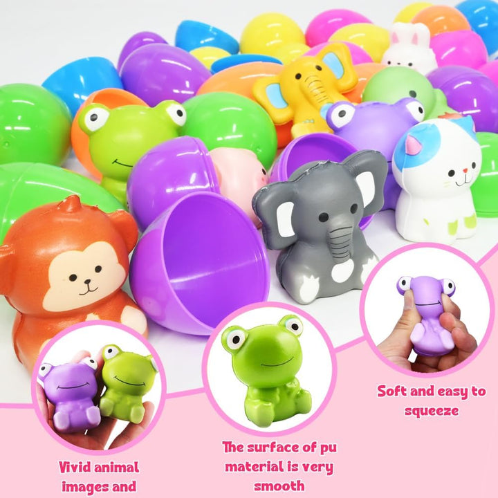 🔥Last Day Special Price ￡9.99!!⚡50K+ SOLD🎁12/24PCS Easter Eggs Prefilled Slow Rising Squishy Toys