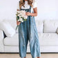 💃Limited time sale 50% OFF💓Women's Cute Casual Button Jumpsuit Ripped Denim Overalls
