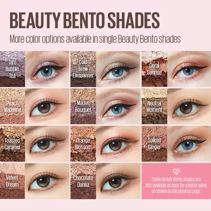 Palette di ombretti impilabili a 3 colori con specchio