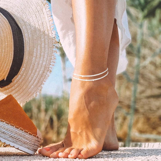 Buy 1 get 1 free🥰Dainty Layered waterproof anklet give yourself the best gift