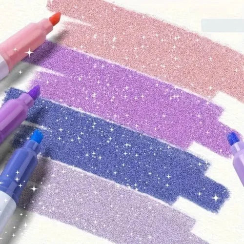 🎅Julegaveidé 50 % rabatt✨🌈Glittertusj med dobbel spiss