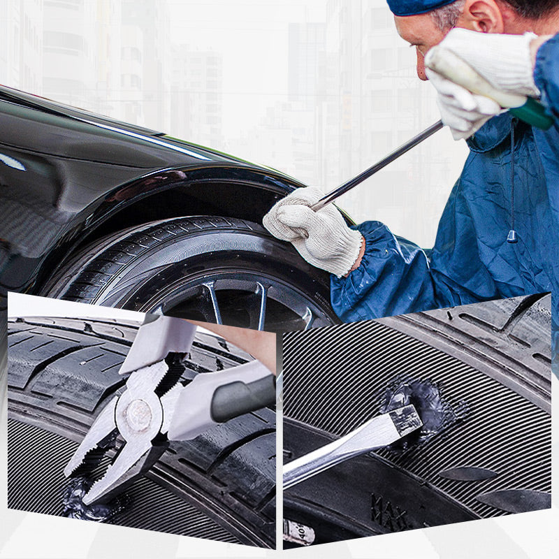 🔥KÖP 1 FÅ 1 GRATIS🔥Väderbeständigt vattentätt flexibelt däckreparationslim