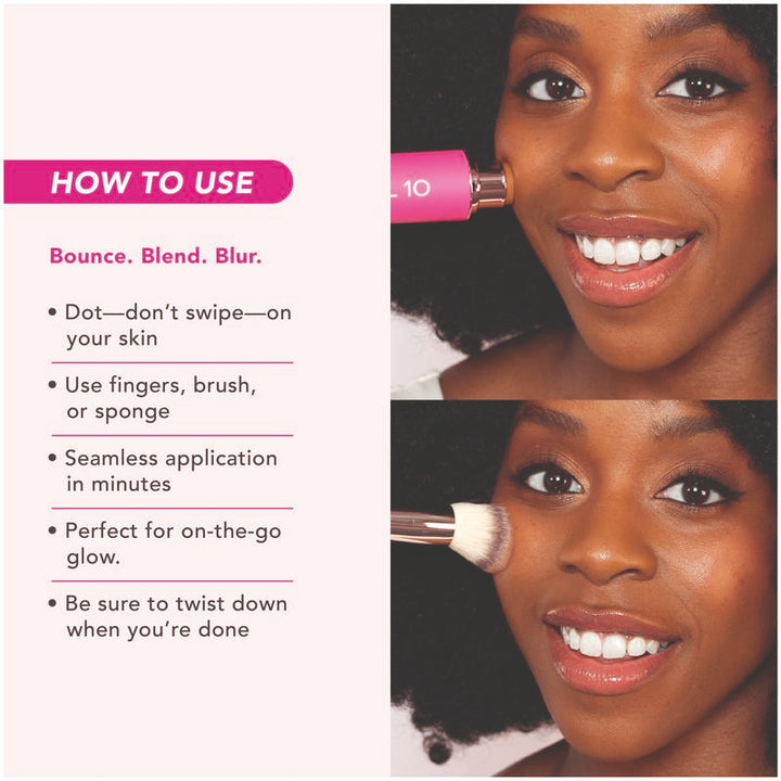 Peptide Blur Stick Foundation met penseel
