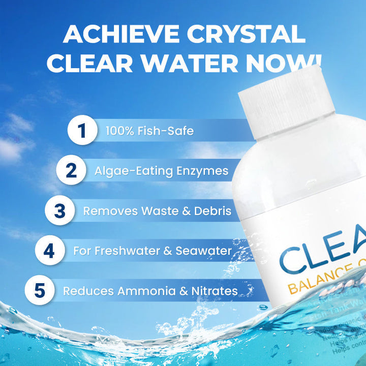 🐠 BUY 1 GET 1 FREE! 💧 Powerful Aquarium Water Clarifier – Clears Cloudy Water, Safe for Fish &amp; Fast-Acting 🌿