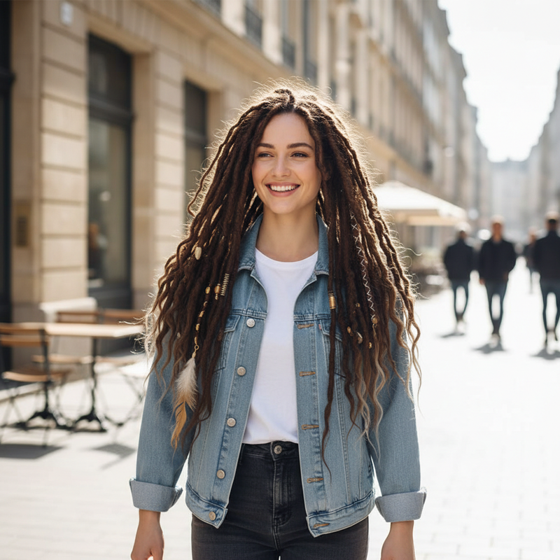 🏆NEW YEAR SALE 49% OFF👩🏼‍🦱Elastic Dread Ponytail Salty Soul