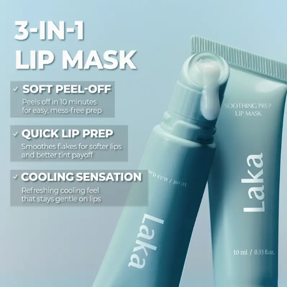 Soothing Prep Lip Mask — Cooling peel-off lip mask for smoother lip prep and a hydrated feel