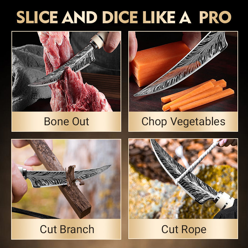 🎁 Hot Sale 50% OFF🔥Sharp Curved Blade Boning Knife Set with Gift Box