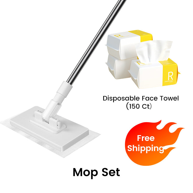 Disposable dust mop with 4 reusable covers 🧹✨
