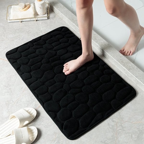 🎁Hot Sale 50% OFF⏳Cobblestone Embossed Bathroom Bath Mat