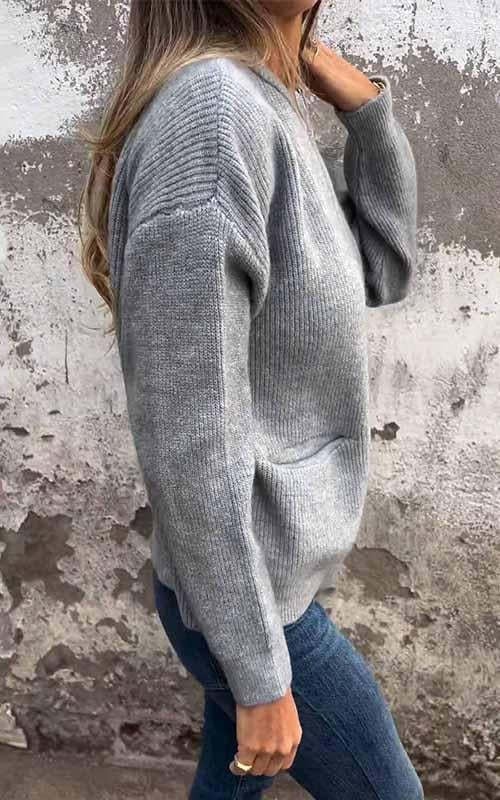 🎁2026 New Arrivals 57% OFF💥Round Neck Zipper Knitted Jacket🧥