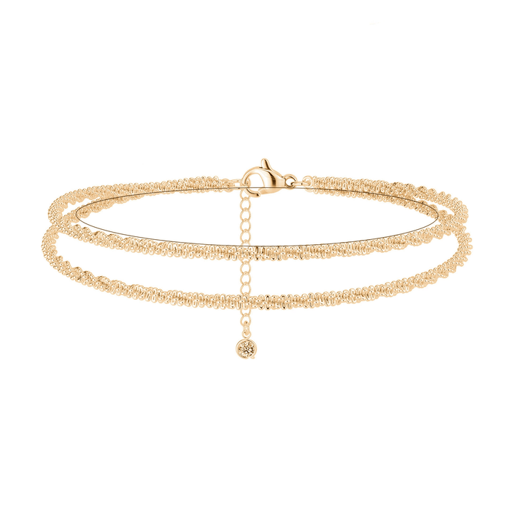 Buy 1 get 1 free🥰Dainty Layered waterproof anklet give yourself the best gift