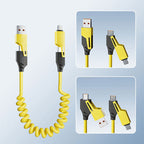 🔥BUY 1 GET 1 FREE🔥🔥4 in 1 Spring Fast Charging Cable