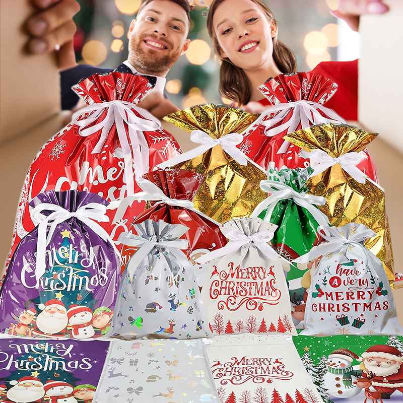 ❣️LAST DAY - BUY 1 GET 1 FREE❣️🎅Christmas Gift Bag With Drawstring🎁