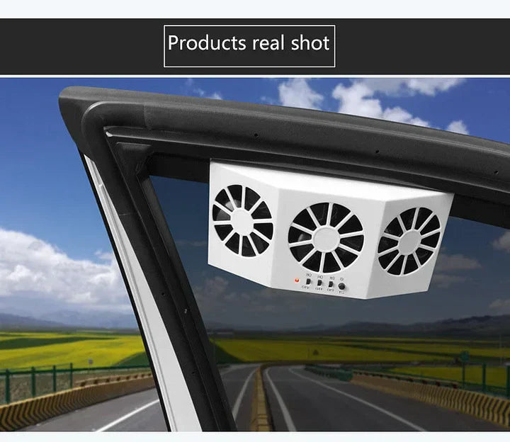 Le nouvel artefact de refroidissement de voiture solaire [ventilateur d'extraction de circulation d'air] 