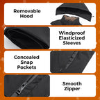 🧥50% OFF HOT SALE! ✨ Men’s Thermal Hooded Parka Coat - Windproof & Water-Resistant Winter Jacket with Multiple Pockets for Extreme Cold ❄️🛡️