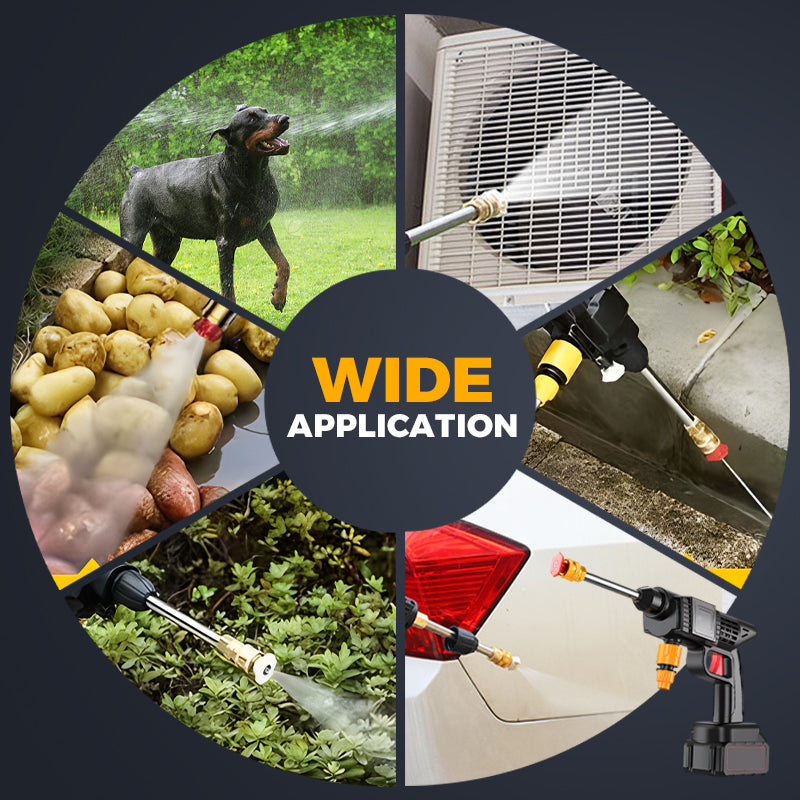 💦 50% OFF INSTANT! 🔥 2025 Cordless Portable Pressure Water Blaster - Multi-Function Cleaning for Cars/Patios/Bikes, Rechargeable &amp; High-Power 🚗✨